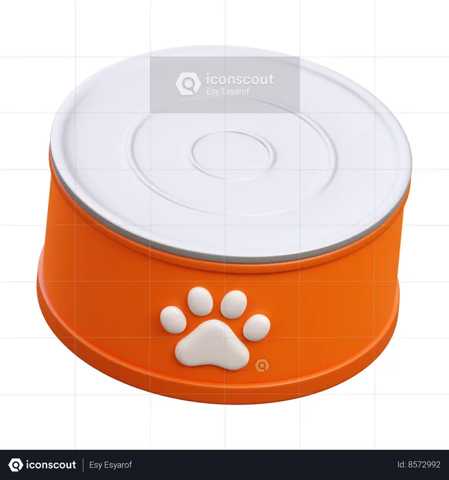 Pet Food Can  3D Icon
