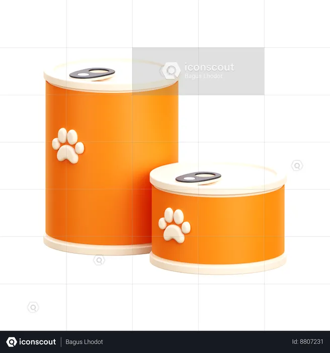 Pet Food Can  3D Icon