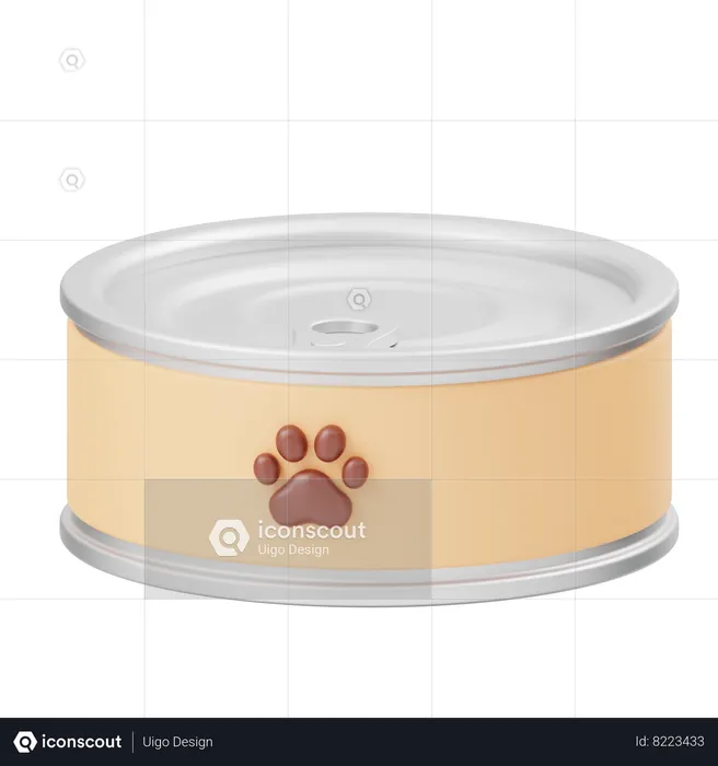 Pet Food Can  3D Icon