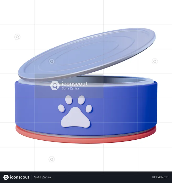 Pet Food Cans  3D Icon