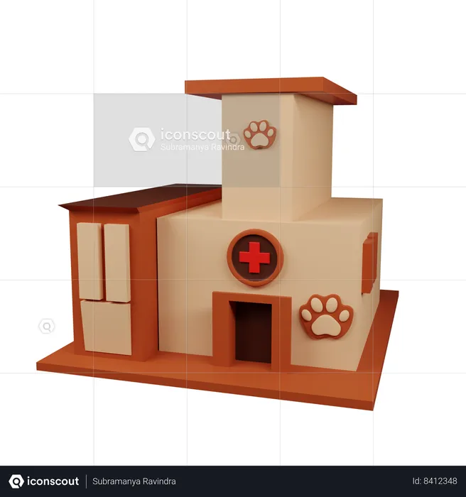 Pet Hospital  3D Icon