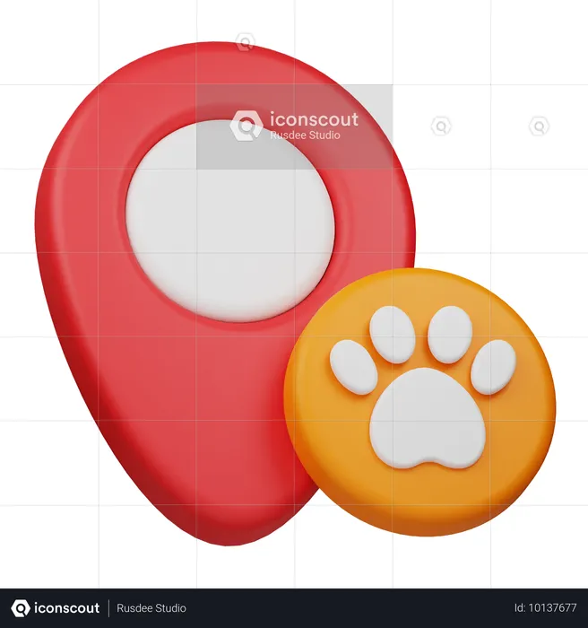 Pet Location  3D Icon