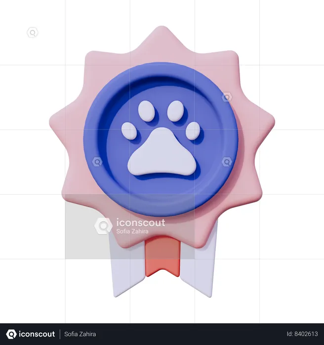 Pet Medal  3D Icon