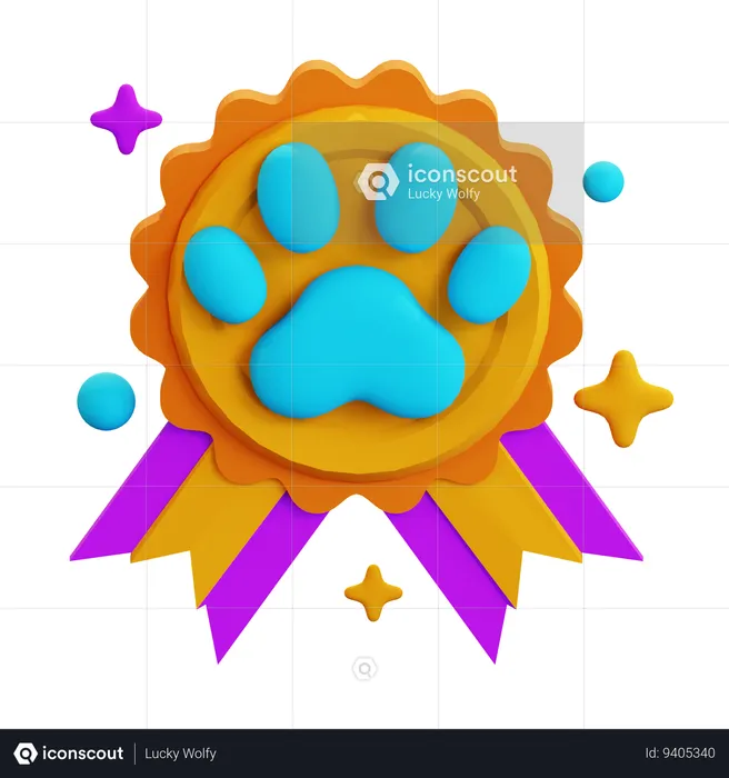 PET MEDAL  3D Icon