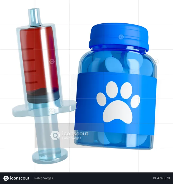 Pet medicine  3D Icon