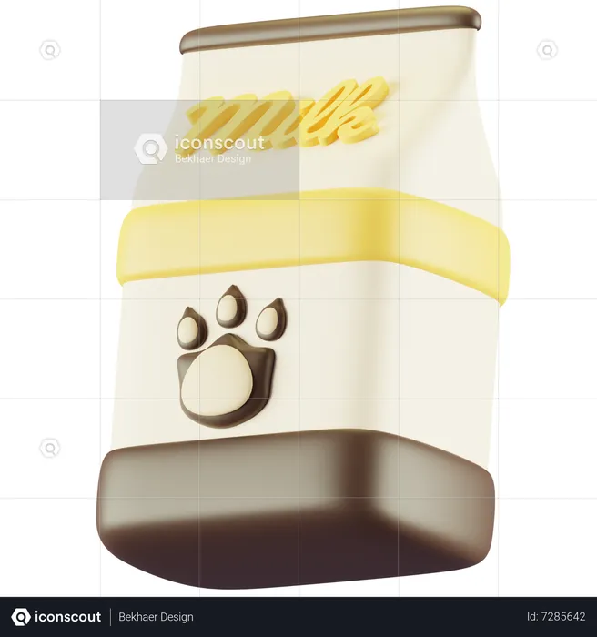 Pet Milk  3D Icon