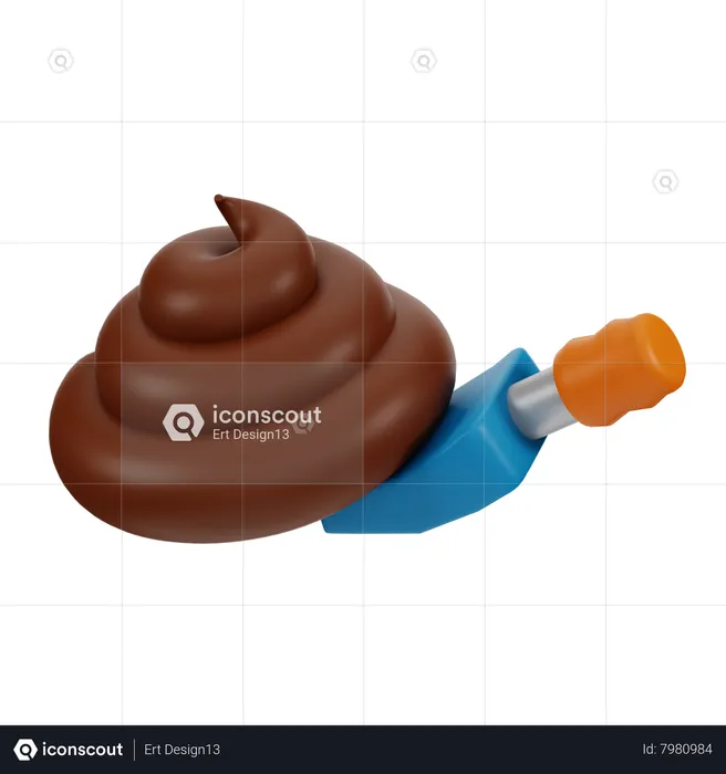 Pet Poop  3D Icon