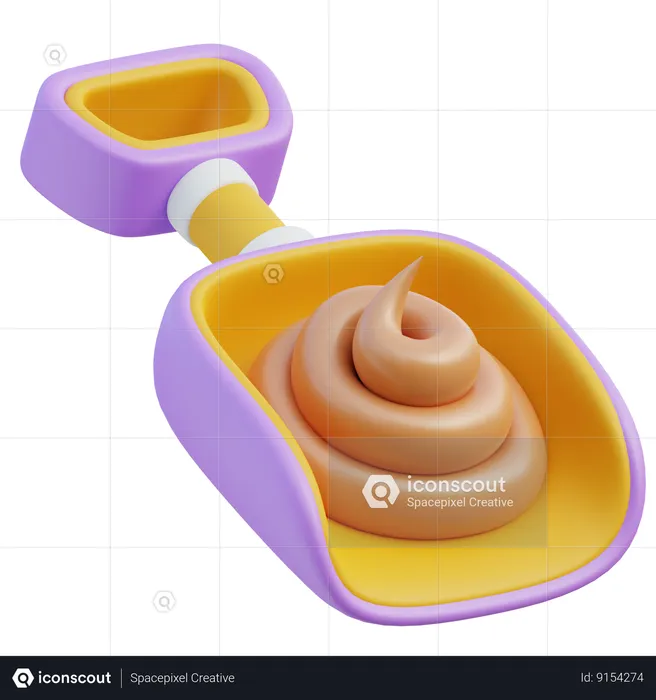 Pet Poop Shovel  3D Icon