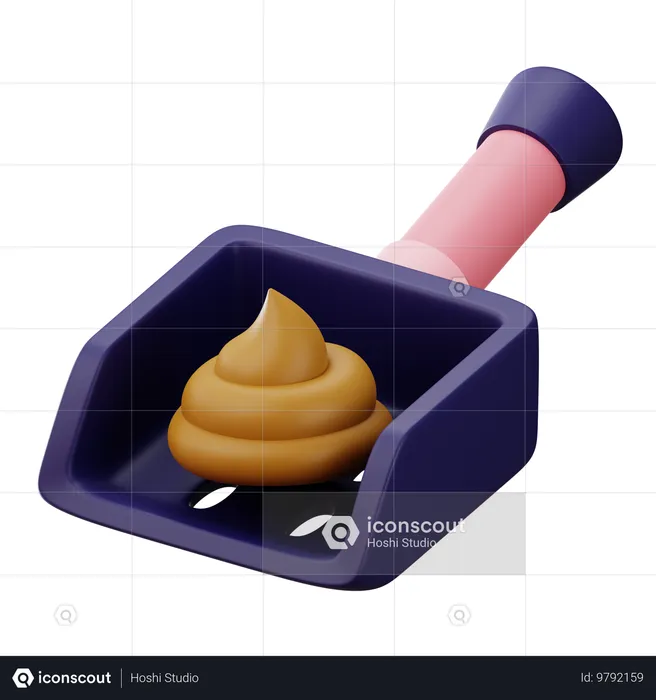 Pet Poop Shovel  3D Icon