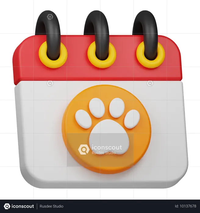 Pet Schedule  3D Icon