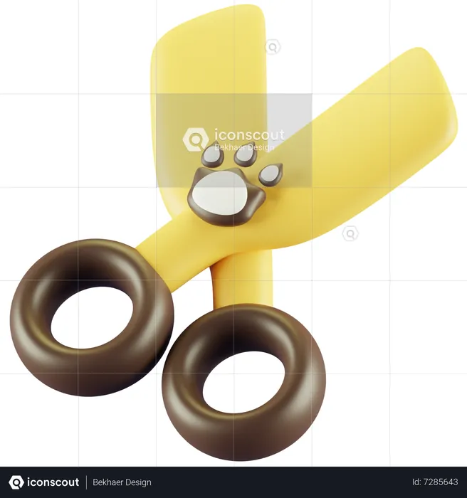 Pet Scissor  3D Icon