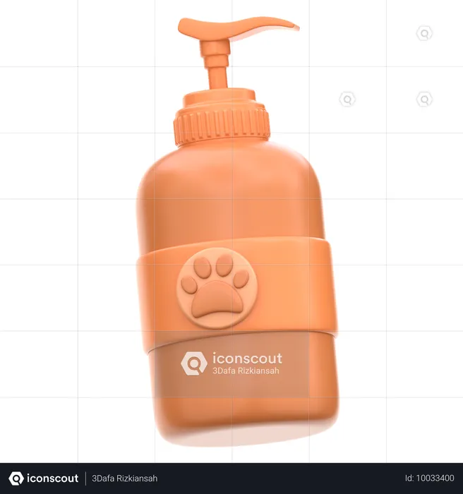 Pet Shampoo Bottle  3D Icon