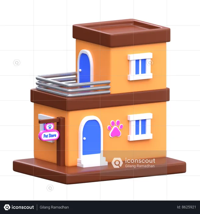 Loja de animais  3D Icon