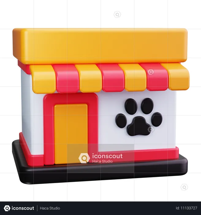 Pet Store  3D Icon