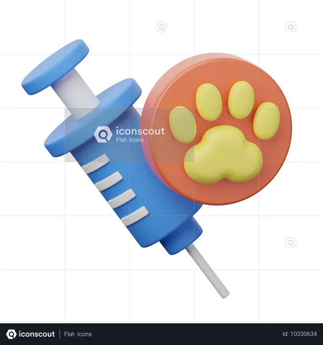 Pet Vaccine  3D Icon