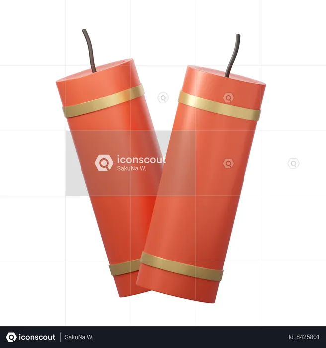 Petardos chinos  3D Icon