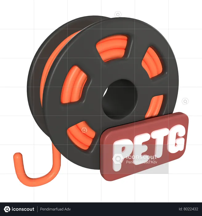 Petg Filament Spool  3D Icon