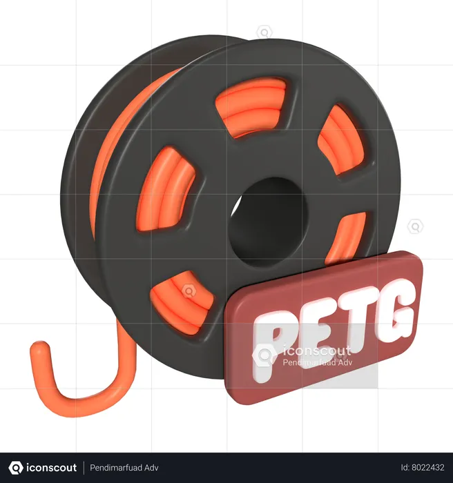 Petg Filament Spool 3D Icon download in PNG, OBJ or Blend format