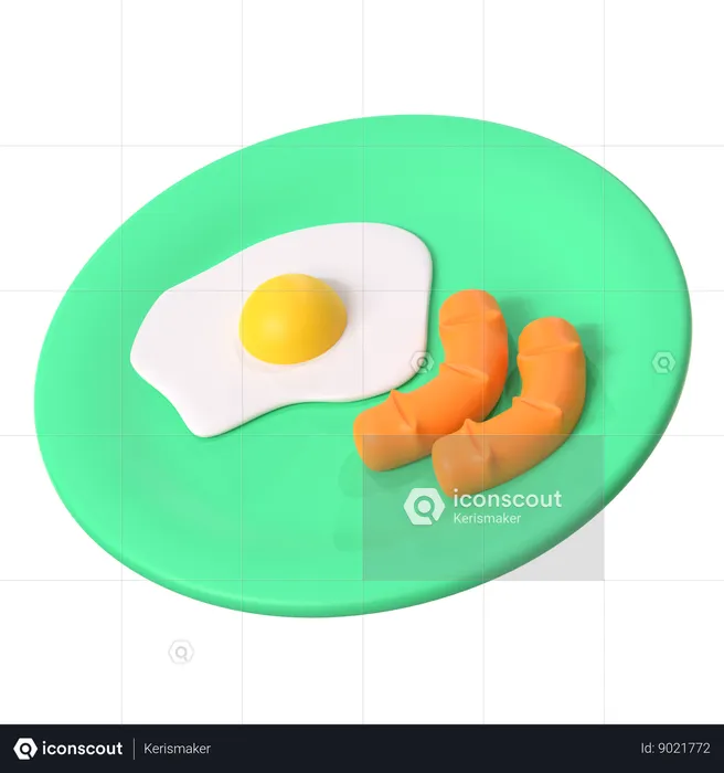 Petit-déjeuner  3D Icon