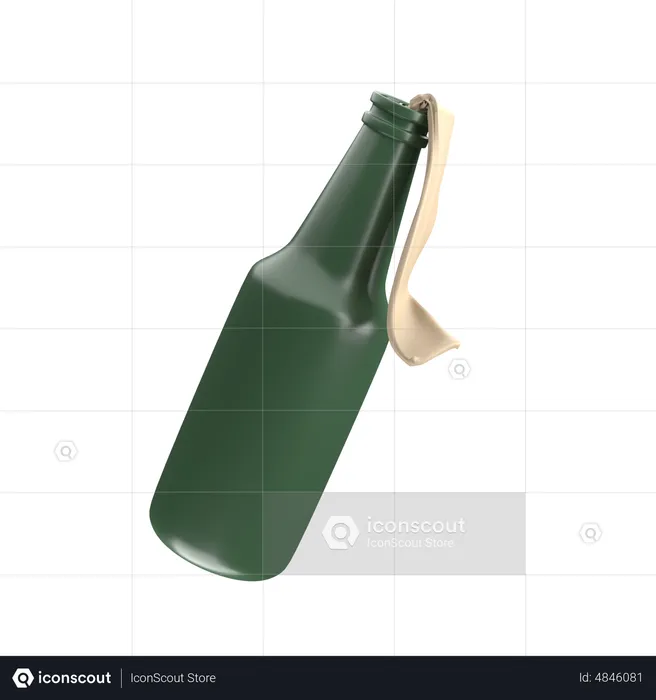 Petrol Bomb  3D Icon