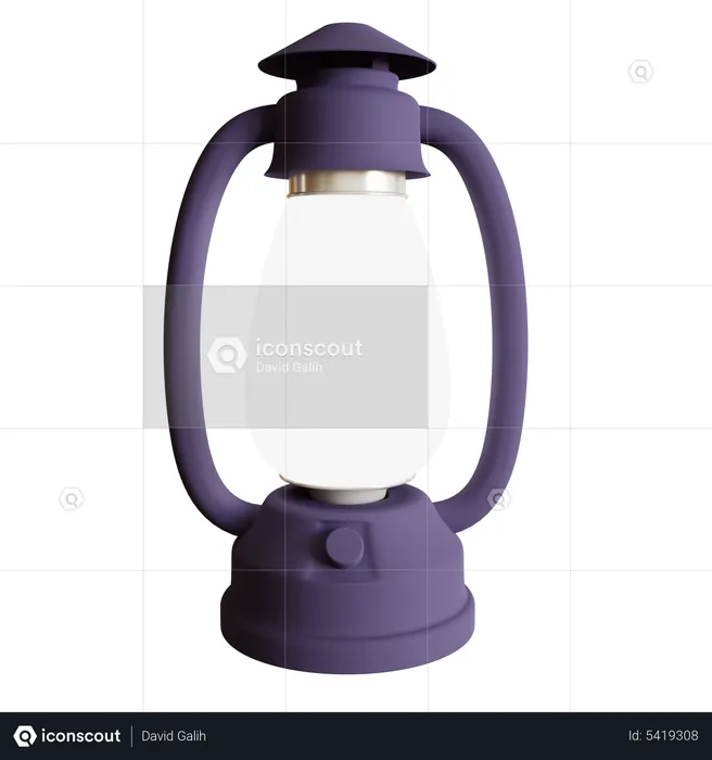Petrol Lamp Lantern  3D Icon