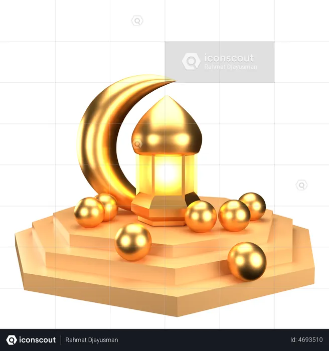 Kerosinlampe  3D Illustration