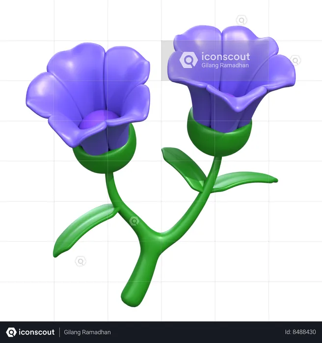 Petunia Flower  3D Icon