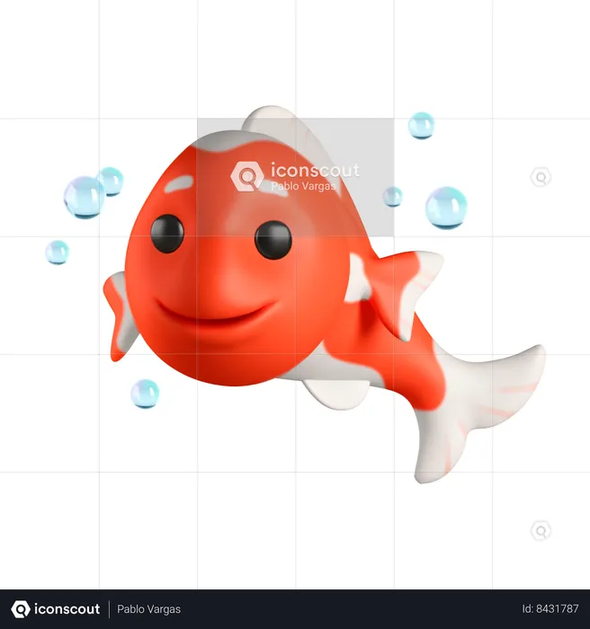 Pez koi  3D Icon