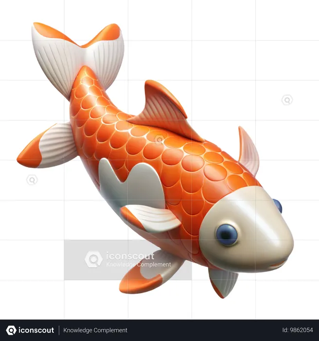 Pez koi  3D Icon