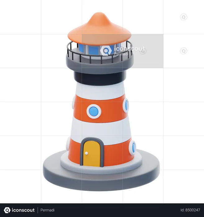 Phare  3D Icon