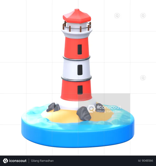 Phare  3D Icon