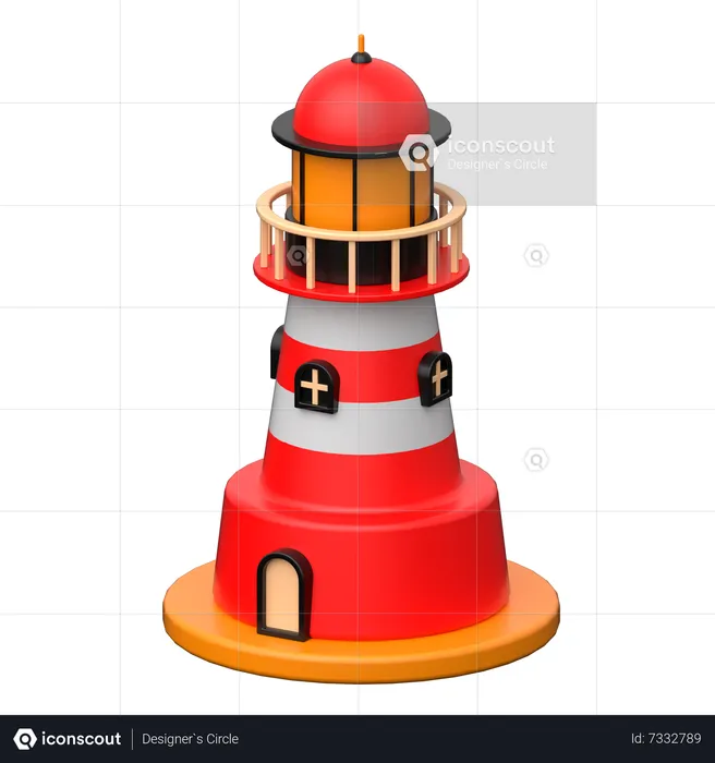 Phare  3D Icon