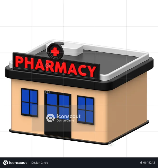 Pharmacie  3D Icon