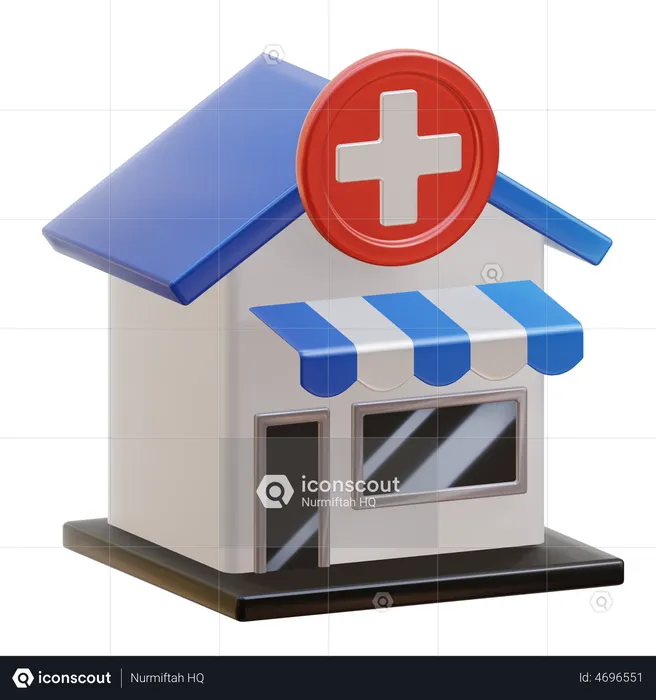 Pharmacy  3D Illustration