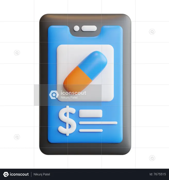 Pharmacy app  3D Icon