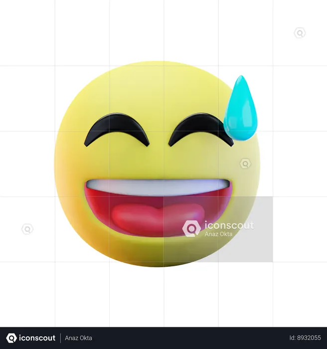 Phew Emoji Emoji 3D Icon
