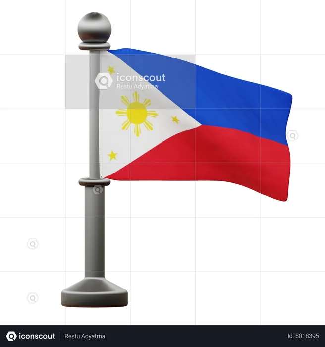 Philippine Flag Flag 3D Icon