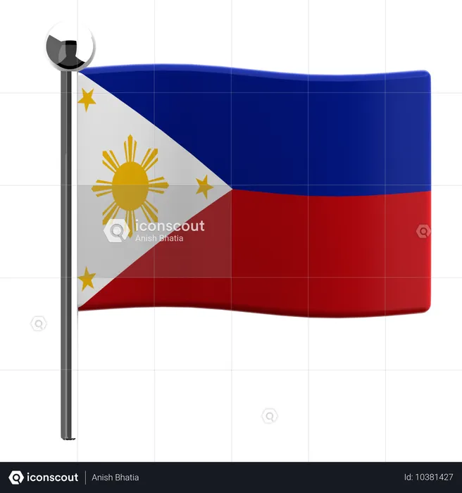 Philippines Flag 3D Icon