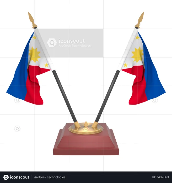Philippines Flag 3D Icon