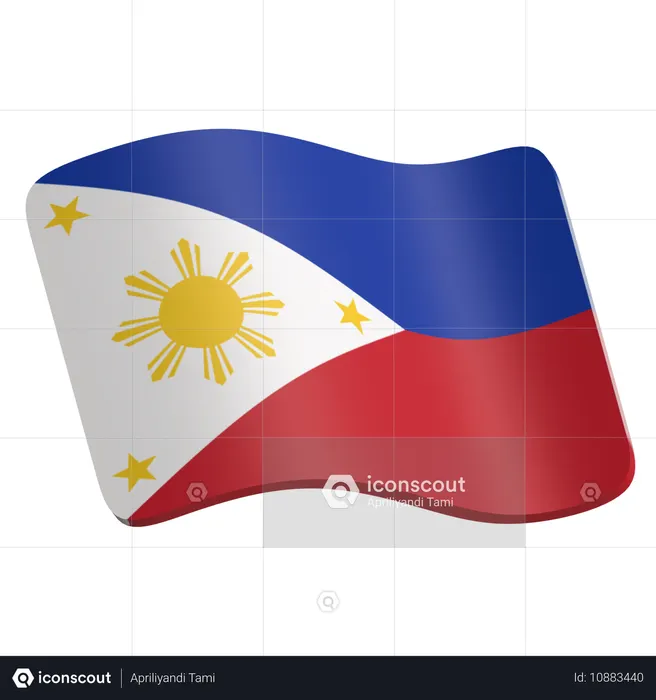 Philippines Flag  3D Icon