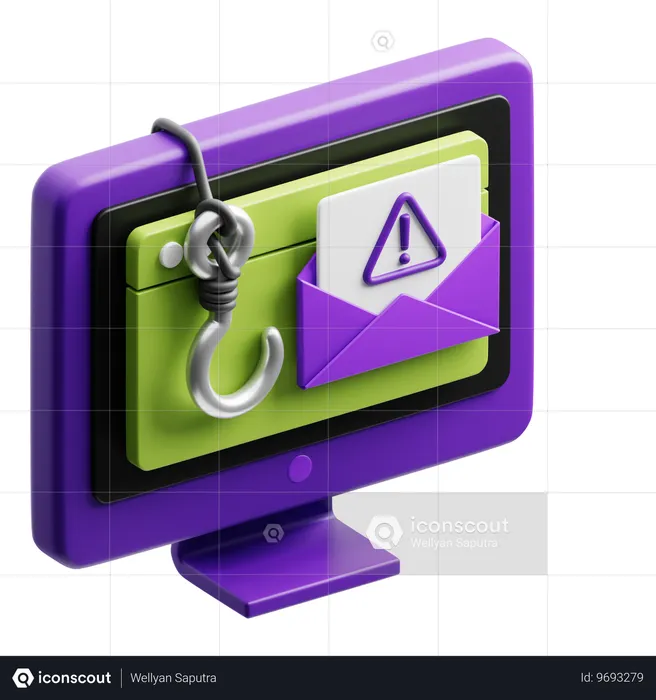 フィッシング  3D Icon