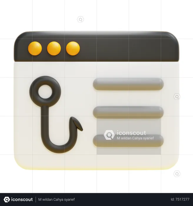 Phishing  3D Icon