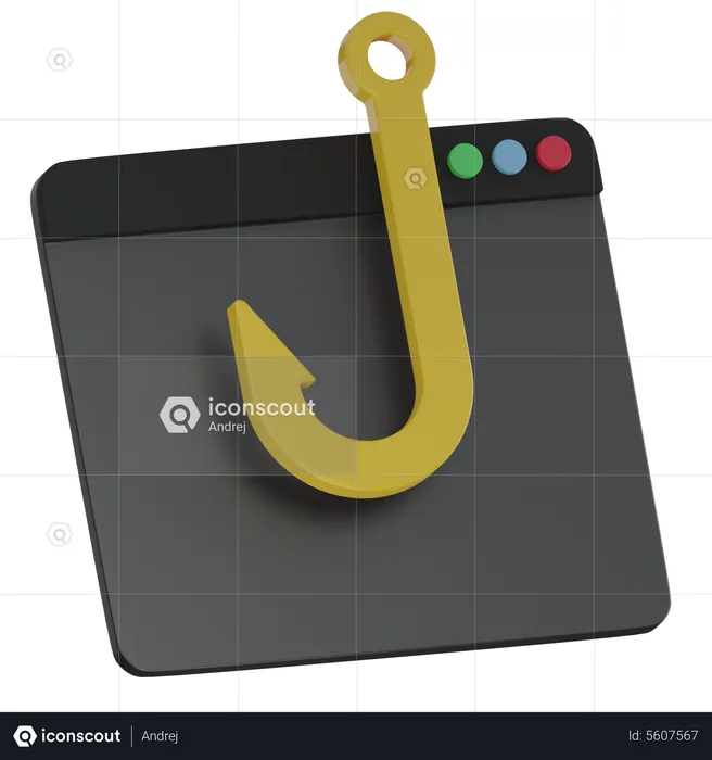 Phishing attack  3D Icon