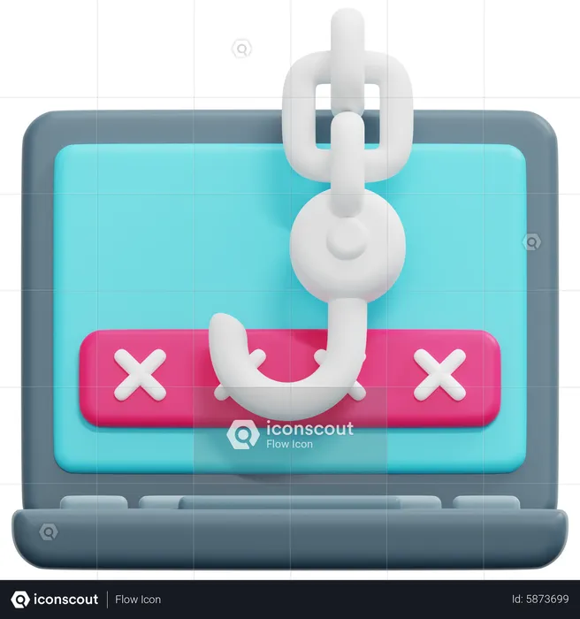 Phishing Password  3D Icon