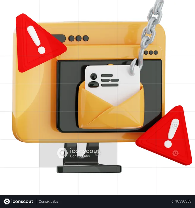 Phishing web  3D Icon