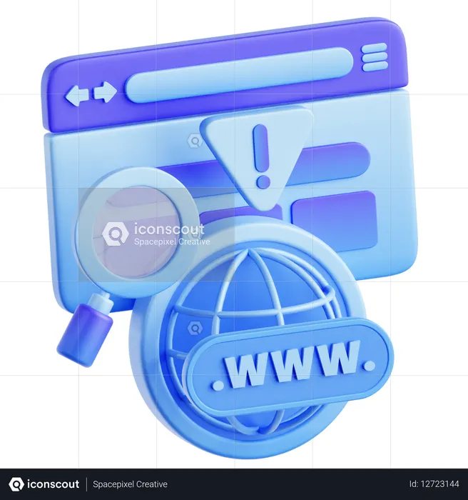 Phishing Web  3D Icon