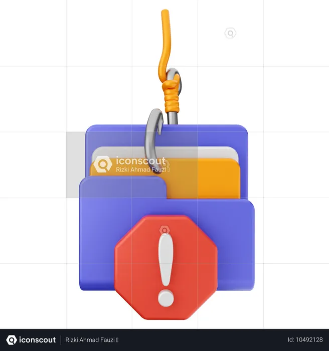 Protection de sécurité contre le phishing  3D Icon