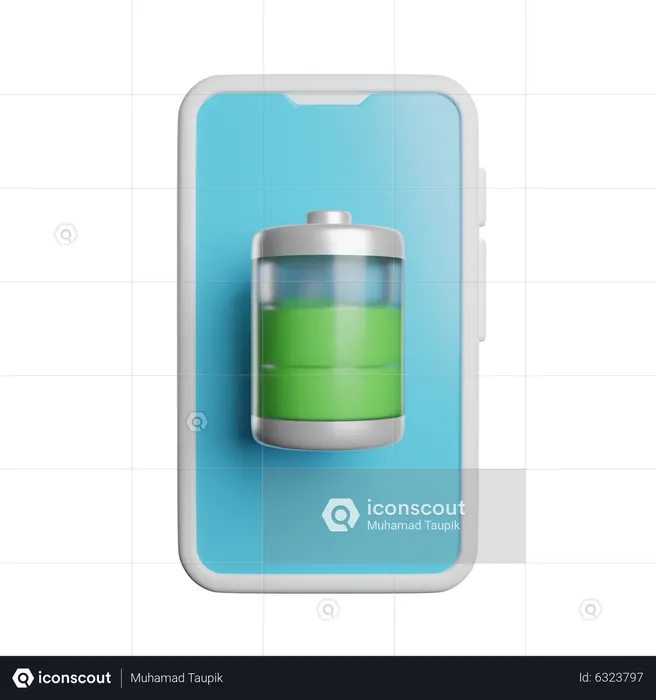 Phone Battery  3D Icon