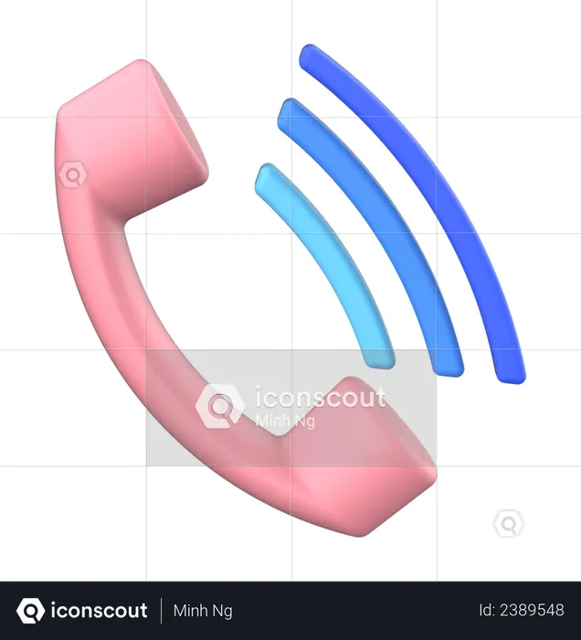 Phone Call  3D Illustration
