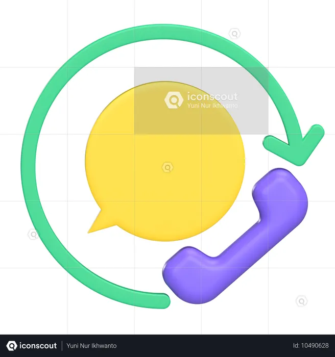 Phone Call  3D Icon